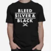 Bleed Silver And Black Las Vegas Raiders Unisex T-Shirt