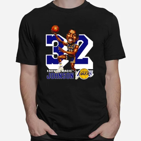 Blue Design Magic Johnson Leaker Player Unisex T-Shirt