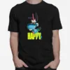 Blue Unicorn Is Happy Funny Movie Happy Netflix Unisex T-Shirt