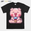 Boba Tea Pig Kawaii Japanese Anime Unisex T-Shirt