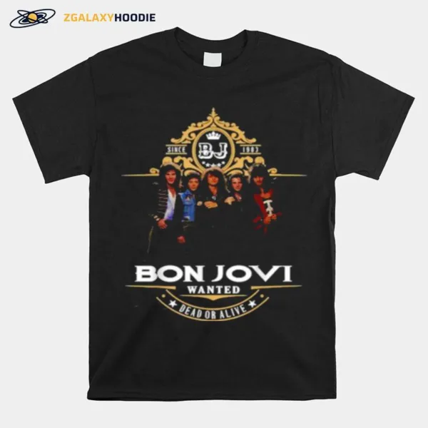 Bons Jovis Wanted Bead Or Alive 1983 Unisex T-Shirt