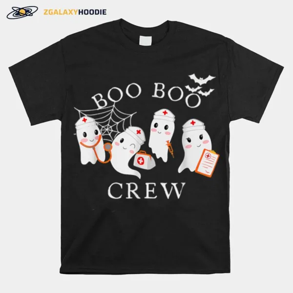 Boo Boo Crew Funny Nurse Halloween Cute Ghost Costume Unisex T-Shirt