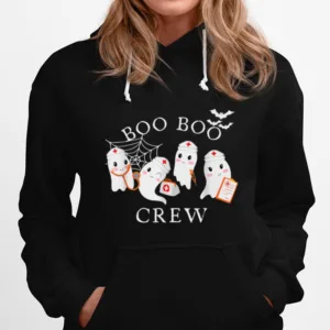 Boo Boo Crew Funny Nurse Halloween Cute Ghost Costume Unisex T-Shirt