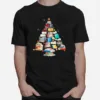 Books Christmas Tree Unisex T-Shirt