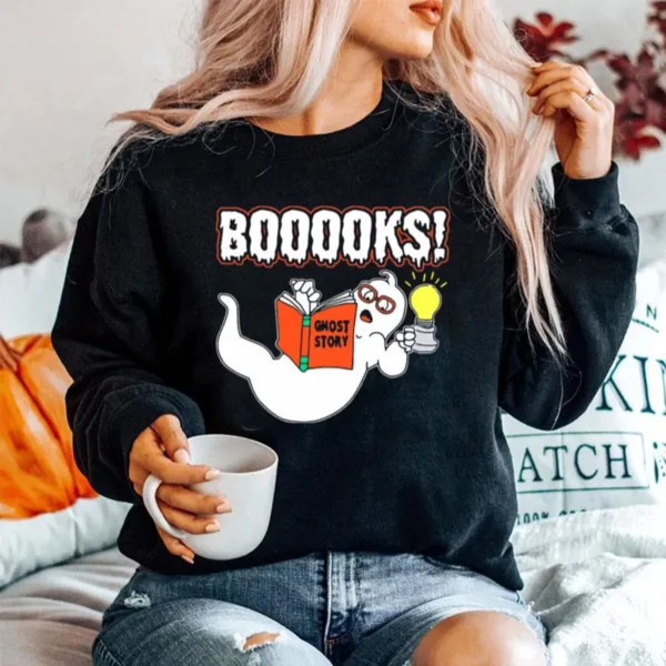 Booooks Ghost Story Halloween Unisex T-Shirt