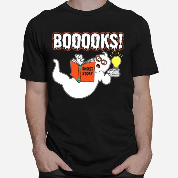 Booooks Ghost Story Halloween Unisex T-Shirt