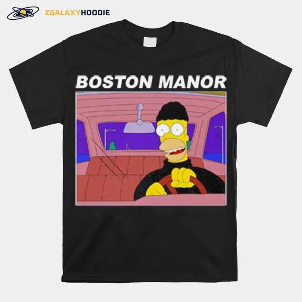 Boston Manor Homer Simpson Stealing Car Unisex Unisex T-Shirt