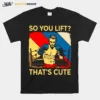 Boxing So You Lift Thats Cute Vintage Unisex T-Shirt