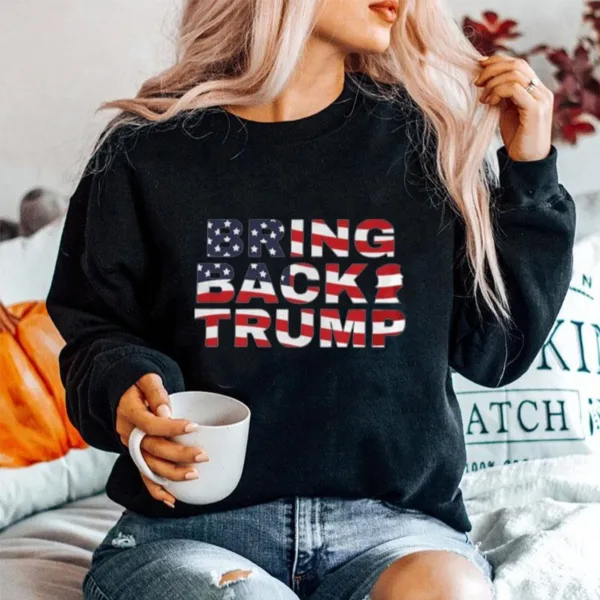 Bring Back Trump American Flag Unisex T-Shirt