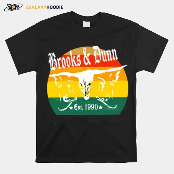 Brooks And Dunn Country Duo Throwback Silhouette Unisex T-Shirt