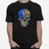 Buy Spooky Skull Autism Awareness Us Flag American Support Unisex T-Shirt