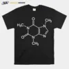 Caffeine Molecule Science Themed Coffee Unisex T-Shirt