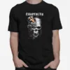 Carpenter Skull With American Flag Unisex T-Shirt