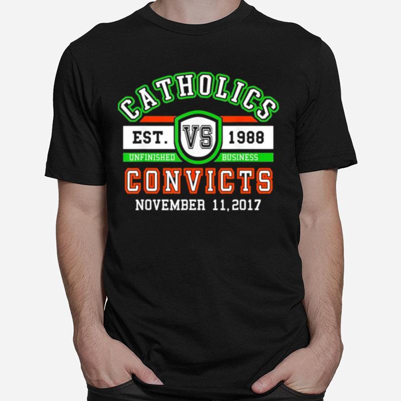 Catholics Vs Convicts 2017 Retro Unisex T-Shirt
