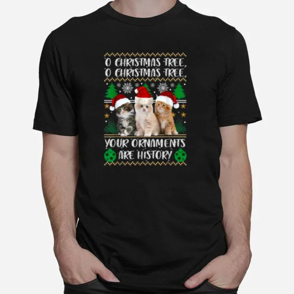 Cats Christmas Ornaments Pajama Unisex T-Shirt