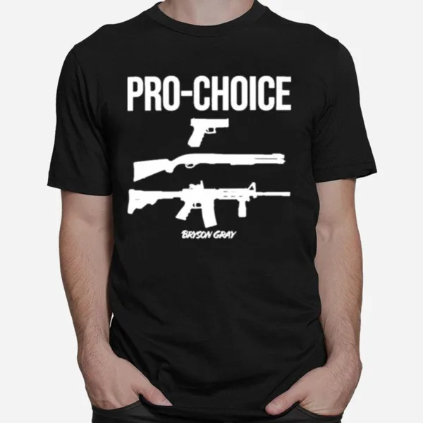 Ccg Bryson Pro Choice Guns Bryson Gray Unisex T-Shirt