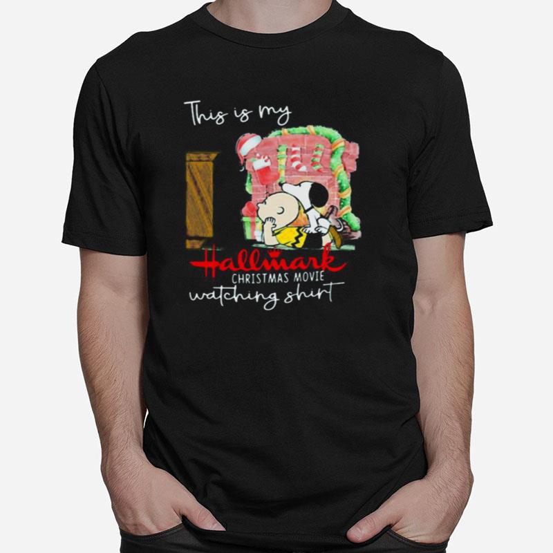 Charlie Brown And Snoopy This My Hallmark Christmas Movie Watching Unisex T-Shirt