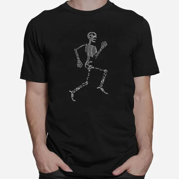 Chiropractic Memes Running Human Skeleton Unisex T-Shirt