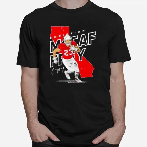 Christian Mccaffrey San Francisco 49Ers Player Map Unisex T-Shirt