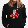 Christmas Santa Claus Dribbling A Basketball Xmas Unisex T-Shirt