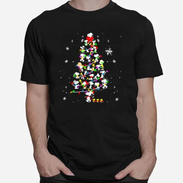 Christmas Tree Snoopy Peanuts Merry Xmas Unisex T-Shirt