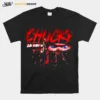 Chucky Character In Knives Horror Movie Halloween Chucky Unisex T-Shirt