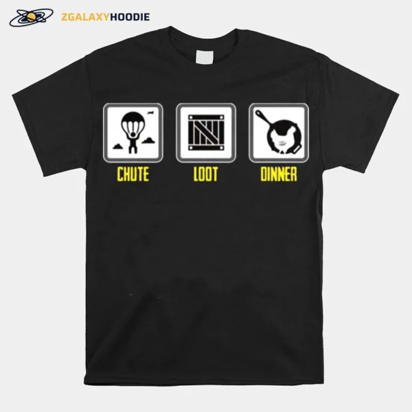 Chute Loot Dinner Pubg Unisex T-Shirt