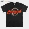 Cleveland Football Script Collar Unisex T-Shirt