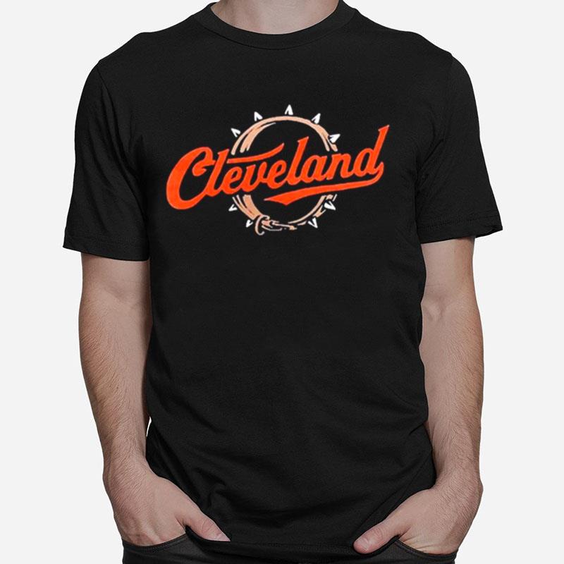 Cleveland Football Script Collar Unisex T-Shirt
