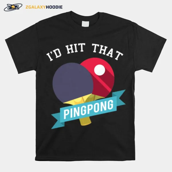 Cool Ping Pong Table Tennis Idea Girls Unisex T-Shirt