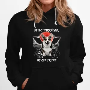 Corgi Hello Darkness My Old Friend Halloween Unisex T-Shirt