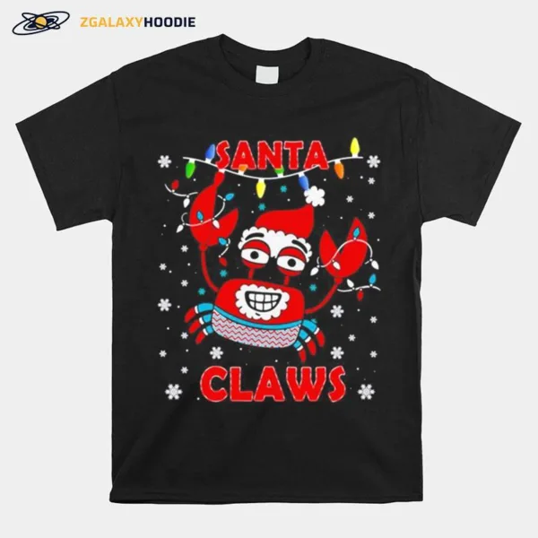 Crab Santa Claws Ugly Christmas Unisex T-Shirt