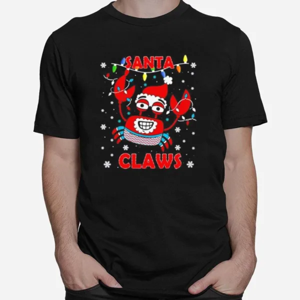 Crab Santa Claws Ugly Christmas Unisex T-Shirt