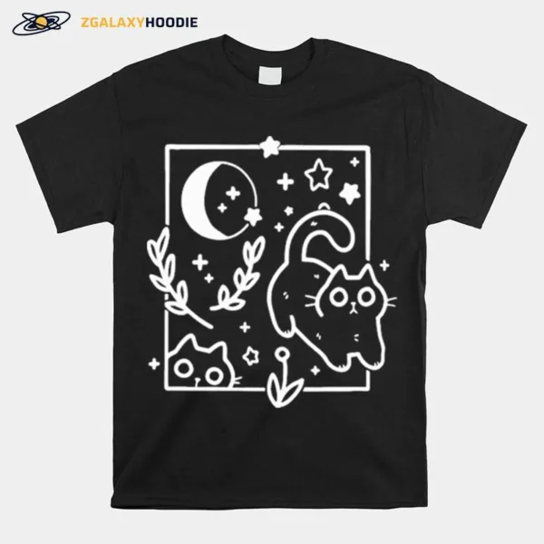 Crowlines Midnight Hour Cat Unisex T-Shirt