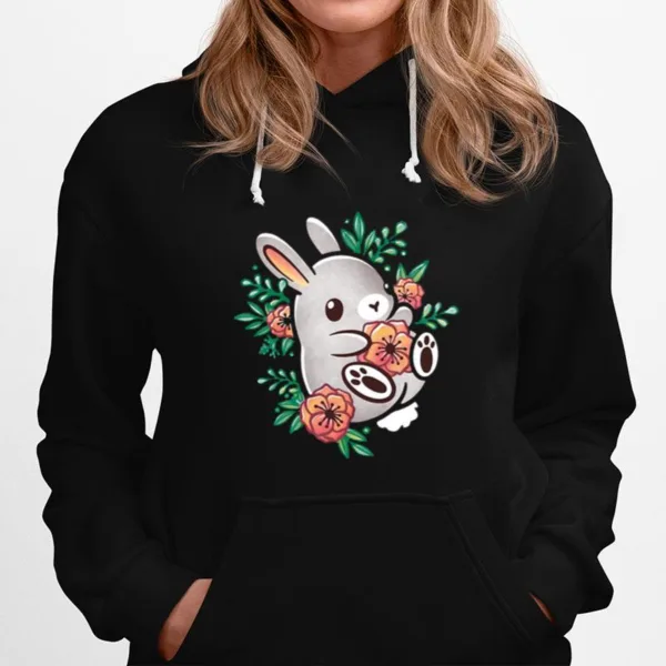 Cute Bunny Floral Unisex T-Shirt