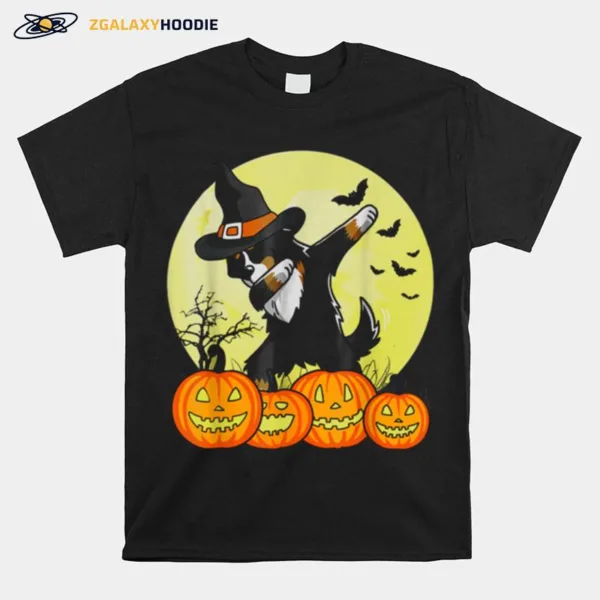 Dabbing Bernese Mountain Dog Halloween Dab Pet Unisex T-Shirt