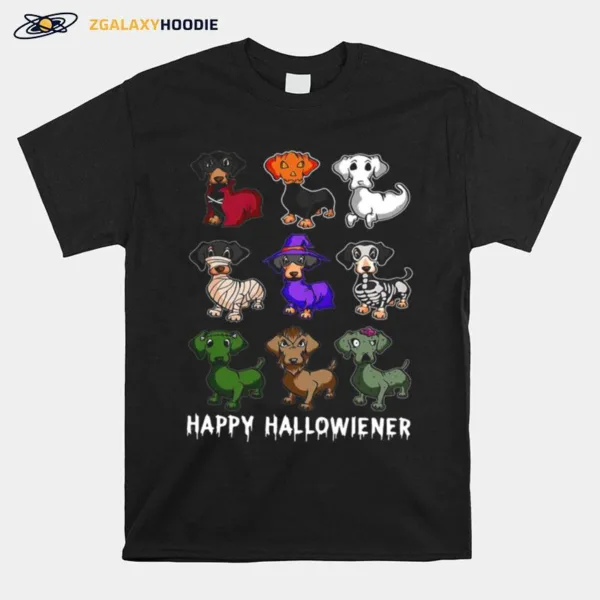 Dachshund Happy Halloween Unisex T-Shirt