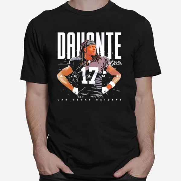 Davante Adams Las Vegas Raiders Football Signature Unisex T-Shirt