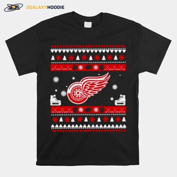 Detroit Red Wings Logo Ugly Christmas Unisex T-Shirt