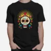 Dia De Los Muertos Day Of The Dead Sugar Skull Flower Unisex T-Shirt