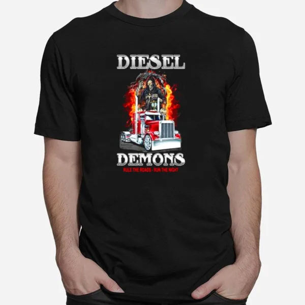 Diesel Demons Rule The Roads Run The Night Unisex T-Shirt