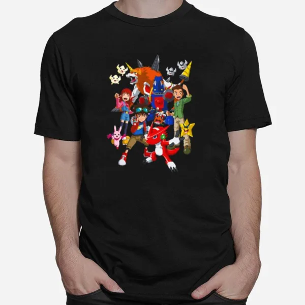 Digital Monsters Tees Fan Art Awesome Gift For Lovers Digimon Unisex T-Shirt