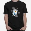 Disney Frozen Olaf Smile Snowflake Christmas Unisex T-Shirt
