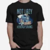 Disney Lilo Stitch Not Lazy Energy Saving Unisex T-Shirt