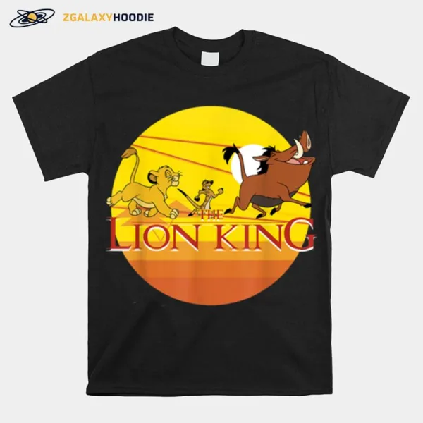 Disney Lion King Sunset Geometric Pride Graphic Unisex T-Shirt