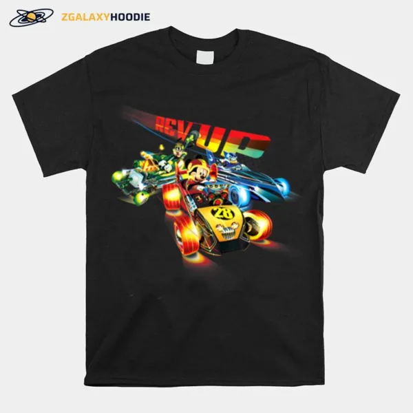 Disney Mickey And Goofy Race Rev Unisex T-Shirt