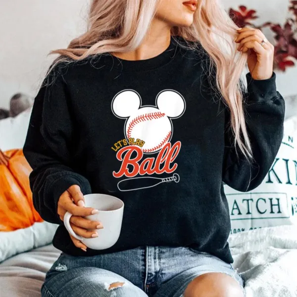 Disney   Mickey Lets Play Ball Baseball Unisex T-Shirt