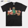 Disney Mickey Minnie Goofy Pluto Chip Dale Christmas Tree Unisex T-Shirt