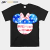 Disney Minnie Mouse American Flag Tie Dye Unisex T-Shirt