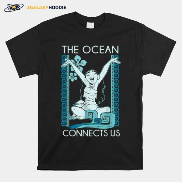 Disney Moana Ocean Connect Us Graphic Unisex T-Shirt